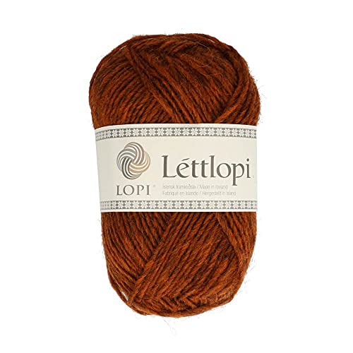 ÁLAFOSS - Icelandic wool yarn 1522-9427 Garn, Wolle, Rust Heather, 100g/3.5oz 100m/109yd, 100 Meter von ÁLAFOSS - Icelandic wool yarn