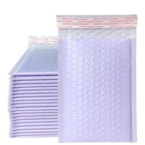 Gepolsterte Briefumschläge, Luftpolsterumschläge, 50 Stück, Umschläge for Versandtaschen, gepolsterte Umschläge for Verpacken, Versiegeln, Versenden, Geschenkpolsterung(Purple,13 * 15cm) von ALANIZ