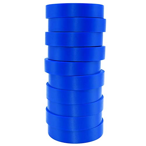 ALBOYI Isolierband 10 Rollen, 15mm x 15m PVC Isolierband Wasserdichtfür, Elektrisches Klebeband Selbstklebendes, Gafferband für Isolieren, Reparieren, Bündeln von Kabeln, Blau von ALBOYI