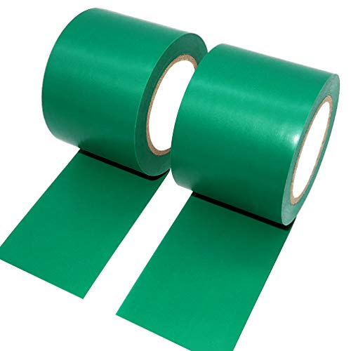 ALBOYI Isolierband 2 Rollen, 50 mm x 15 m Elektro-Isolierband Selbstklebendes, PVC Klebeband Wasserdichtfür für Isolieren, Reparieren, Bündeln von Kabeln, Schwer Entflammbar, Grün von ALBOYI