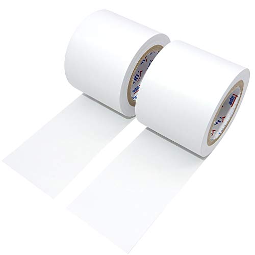 ALBOYI Isolierband 2 Rollen, 50 mm x 15 m Elektro-Isolierband Selbstklebendes, PVC Klebeband Wasserdichtfür für Isolieren, Reparieren, Bündeln von Kabeln, Schwer Entflammbar, Weiß von ALBOYI