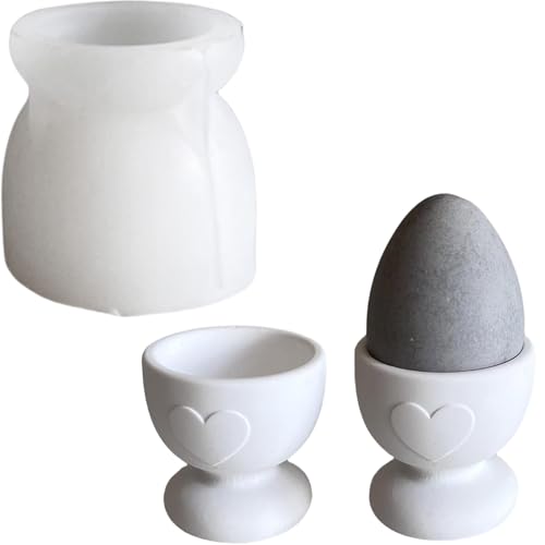 ALEFBET Silikonform Eierbecher, Silikonformen Gießformen Ostern, Silikon Gießform Ostern, Gipsformen zum Gießen, Epoxidharz Formen Ostern（Eierbecher） von ALEFBET