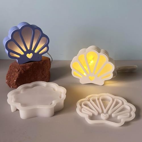ALEFBET Silikonform Muschel für Led,Silikonformen Gießformen Muschel,Silikon Gießform Lichterkranz,Gipsformen zum Gießen,Epoxidharz Formen X1100 ALEFBET Silikonform Muschel für Led,Silikonformen Gießformen Muschel,Silikon Gießform Lichterkranz,Gipsformen zum Gießen,Epoxidharz Formen X1100 von ALEFBET