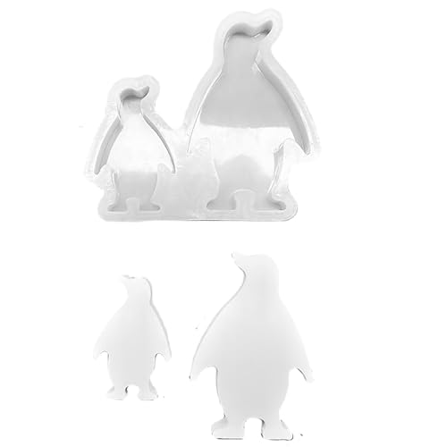 Silikonformen Gießformen, Silikonform Kerzenhalter und Dekorationen, Gipsformen zum Gießen (Pinguin) von ALEFBET