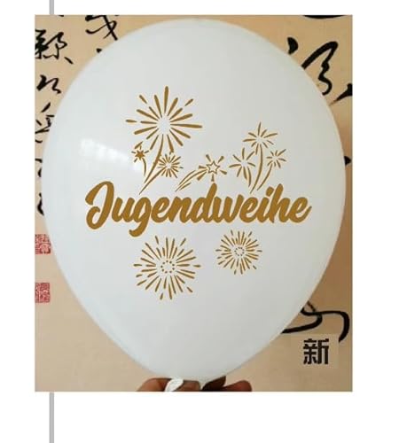 ALEGRE® 20 Stück Jugendweihe Luftballon Weiß von ALEGRE