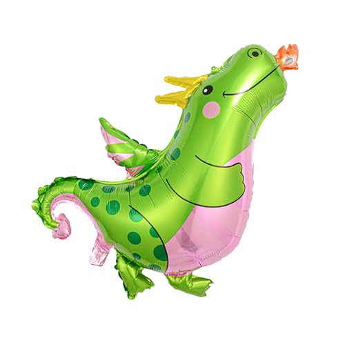 ALEGRE® Dino Luftballon, XXL Dino Ballon Kindergeburtstag Deko, Dinosaurier Luftballons Geburtstag Deko Junge Mädchen, Happy Birthday Dino Folienballon für Dschungel Deko, Babyparty Thema Dekorationen von ALEGRE