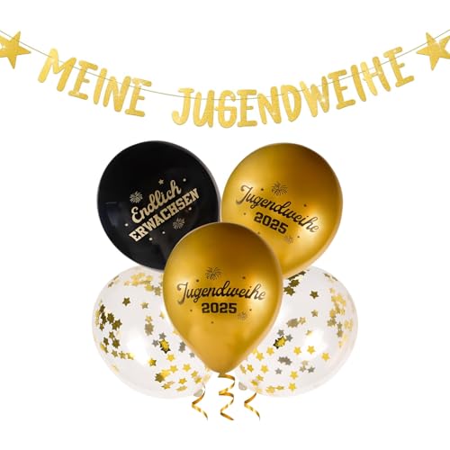 ALEGRE® Jugendweihe Luftballon Girlande Banner von ALEGRE