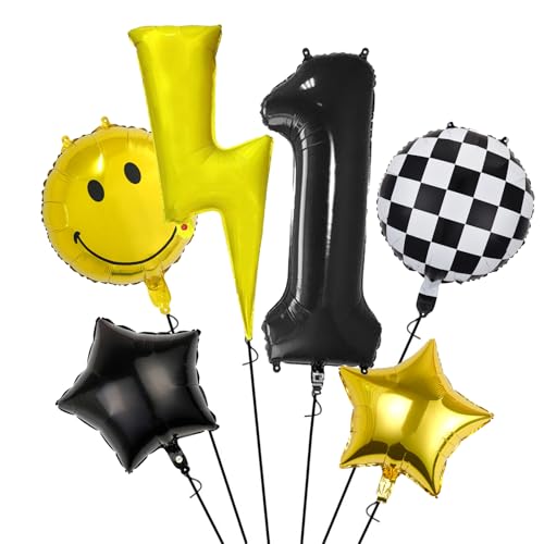 ALEGRE® Luftballon 1. Geburtstag, Geburtstagsdeko 1 Jahr, Ballon 1. Geburtstag, Deko 1. Geburtstag Mädchen Junge, Riesen Folienballon 1 Geburtstag, Zahlenballon 1 Junge, 1 Geburtstag Mädchen Deko von ALEGRE