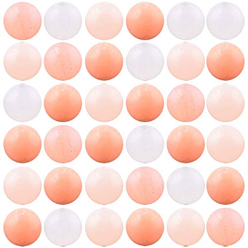 100 Stück 6mm Naturstein Perlen Runde Perlen Rosa Aventurin Perlen Lochgröße 1mm Glatte Perlen für Herstellung von Armband Halskette Ohrringe Schmuck (Rosa Aventurin, 6mm) von ALJXMNASFSS1