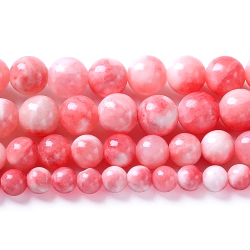 160 Stück 4 mm rosa persische Jade-Abstandshalter lose Perlen für Schmuckherstellung DIY Armband Halskette 2 Stränge von ALJXMNASFSS1