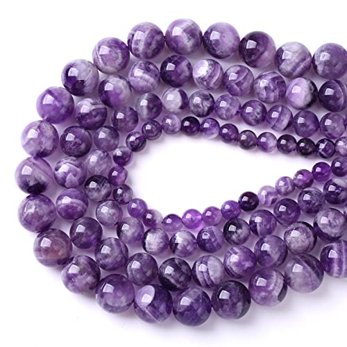 160 Stück violette Amethyst-Traumspitzen-Perlen, natürlicher Quarz-Kristallstein, lose Perlen für Schmuckherstellung, DIY-Armband, Güteklasse A+, 4 mm von ALJXMNASFSS1