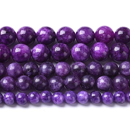 4 mm, 86 Stück natürliche violette Charoit-Jadequarz-Kristallperlen für Schmuckherstellung, DIY-Armband, 1 Strang von ALJXMNASFSS1