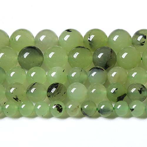 8 mm, 46 Stück, Naturstein, Prehnit, Jade, lose Perlen für Schmuckherstellung, Armband, Halskette von ALJXMNASFSS1