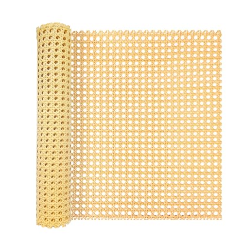 40 x 200cm Wiener Geflecht,Wiener Geflecht Meterware,Cane Webbing Rattan Roll,Wiener Geflecht Flechtmatten for Rattan Craftsmen,Handgemachtes PE Rattan Geflecht für DIY Möbeldekoration von ALLINKIT