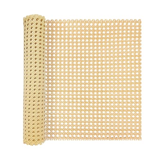 ALLINKIT 40 x 200cm Wiener Geflecht,Wiener Geflecht Meterware,Cane Webbing Rattan Roll,Wiener Geflecht Flechtmatten for Rattan Craftsmen,Handgemachtes PE Rattan Geflecht für DIY Möbeldekoration von ALLINKIT