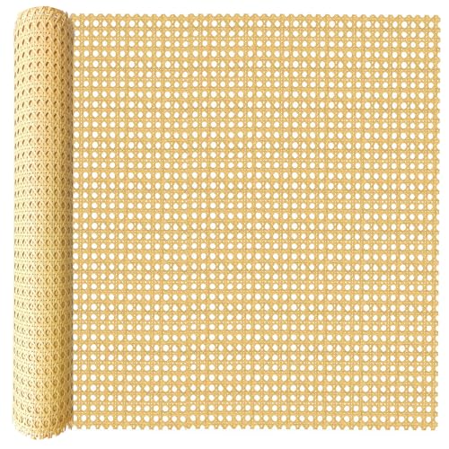 60 x 300cm Wiener Geflecht,Wiener Geflecht Meterware,Cane Webbing Rattan Roll,Wiener Geflecht Flechtmatten for Rattan Craftsmen, Kunststoff PE Rattan Geflecht für DIY Möbeldekoration von ALLINKIT