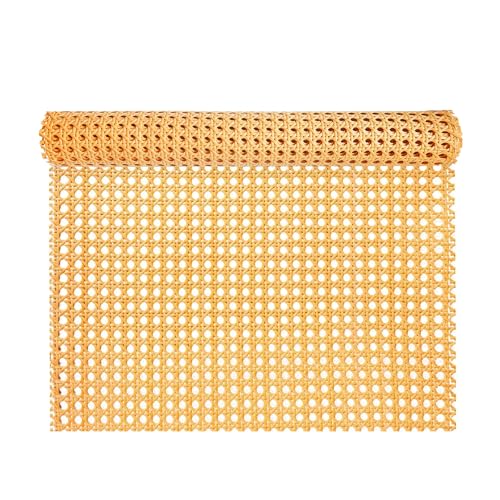 ALLINKIT 40 x 100cm Braun Wiener Geflecht,Wiener Geflecht Meterware,Cane Webbing Rattan Roll,Wiener Geflecht Flechtmatten for Rattan Craftsmen,Kunststoff PE Rattan Geflecht für DIY Möbeldekoration von ALLINKIT