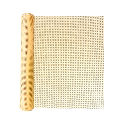 ALLINKIT 40 x 200cm Quadrat Wiener Geflecht,Wiener Geflecht Meterware,Cane Webbing Rattan Roll,Wiener Geflecht Flechtmatten for Rattan Craftsmen,PE Rattan Geflecht für DIY Möbeldekoration von ALLINKIT