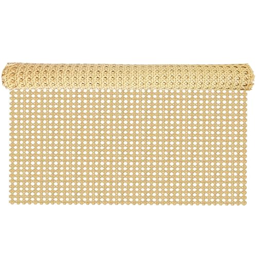 ALLINKIT Wiener Geflecht,60 X 100cm Rattan Gurtband,Rattan Webbing Geflecht,Kunststoff Rattan Kunsthandwerk für DIY Möbeldekoration Reparatur,Wabengeflecht Stuhlflechtrohr von ALLINKIT