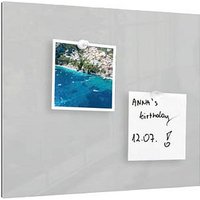 ALLboards Glas-Magnettafel 50,0 x 50,0 cm grau von ALLboards