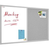 ALLboards Whiteboard-Pinnwand 60,0 x 40,0 cm Textil grau von ALLboards