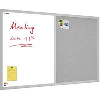 ALLboards Whiteboard-Pinnwand 90,0 x 60,0 cm Textil grau von ALLboards