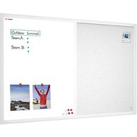 ALLboards Whiteboard-Pinnwand 90,0 x 60,0 cm Textil weiß von ALLboards