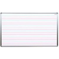 ALLboards Whiteboard liniert 120,0 x 90,0 cm weiß lackierter Stahl von ALLboards