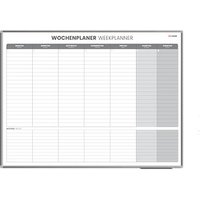 ALLboards Wochenplaner, Tageseinteilung 120,0 x 90,0 cm von ALLboards