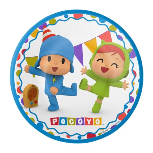 ALMACENESADAN 2422; Packung mit 8 Tellern Pocoyo, 18 cm, Produkt aus Pappe von ALMACENESADAN