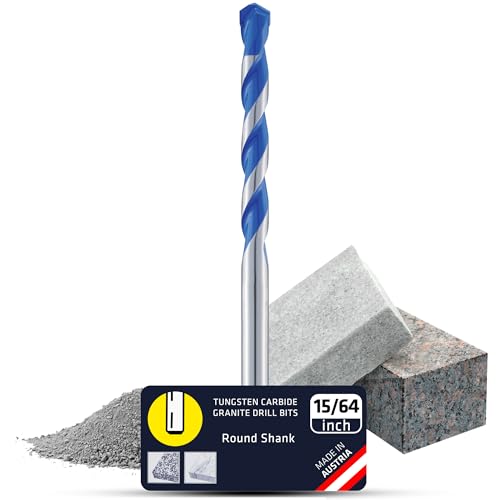 ALPEN Granitbohrer 15/162.6 cm – Vielseitige Hammerbohrer-Sets für PGM-zertifizierte Präzision und präzise Dübellöcher – langlebiger Bohrer für Granit und Marmor von ALPEN