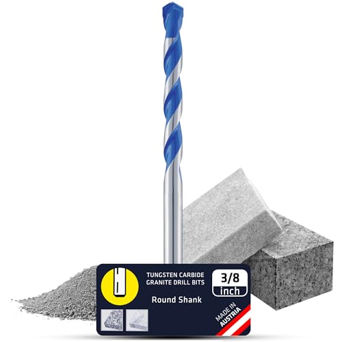 Alpen Granitbohrer 3/8 Zoll – Vielseitige Hammerbohrer-Sets für PGM-zertifizierte Präzision und präzise Dübellöcher – langlebiger Bohrer für Granit und Marmor von ALPEN