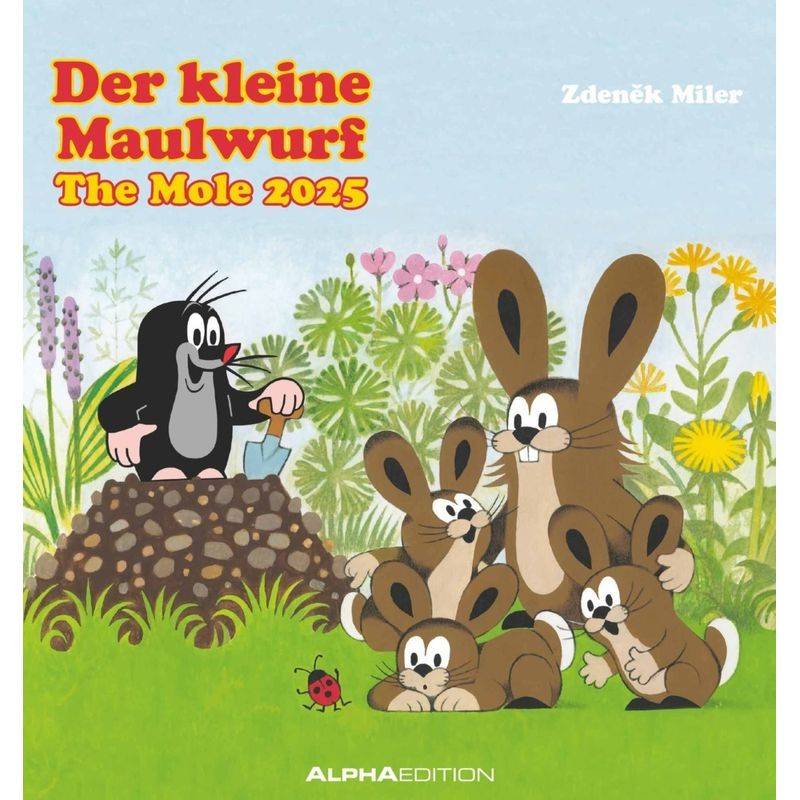 Alpha Edition - Der Kleine Maulwurf 2025 Postkartenkalender, 16X17cm, Kalender Mit Schönen Illustrationen Von Zdenek Miler, Postkarten Zum Heraustrenn von ALPHA