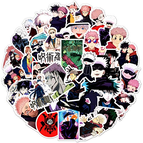 ALTcompluser Jujutsu Kaisen-Aufkleber, Japanisches Anime-Ryomensukuna-Aufkleber, DIY-Dekoration, Laptop, Snowboard, Telefon, Wasserflasche, Gepäck, für Erwachsene, Mädchen, Jungen (Multi-5) von ALTcompluser