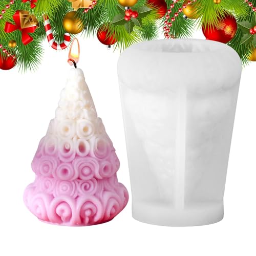 ALWIDA Weihnachtsbaum-Silikonform – Gipsform, Seife, Epoxidharz, Wachsform, Weihnachtsbaumform für Bastelarbeiten, Kuchen, Schokoladenherstellung von ALWIDA