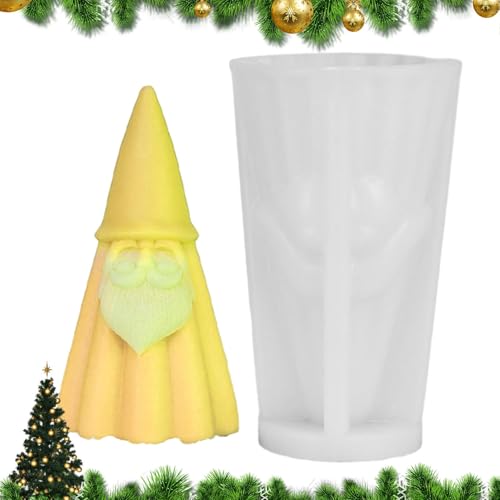 ALWIDA Weihnachtskerzenformen, hitzebeständige 3D-Silikonformen, Weihnachten, Harzguss, Wachs-Formen, Silikon, Epoxidharz, Urlaubskerzenformen von ALWIDA