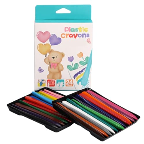 Buntstifte – Bio-Bleistift-Set für Kinder, waschbar, keine schmutzigen Hände, Malstifte, Öl-Pastellfarben, mehrfarbiges Buntstift-Set, Pastellstifte, Kunstzubehör für Kunstmalerei von ALWIDA