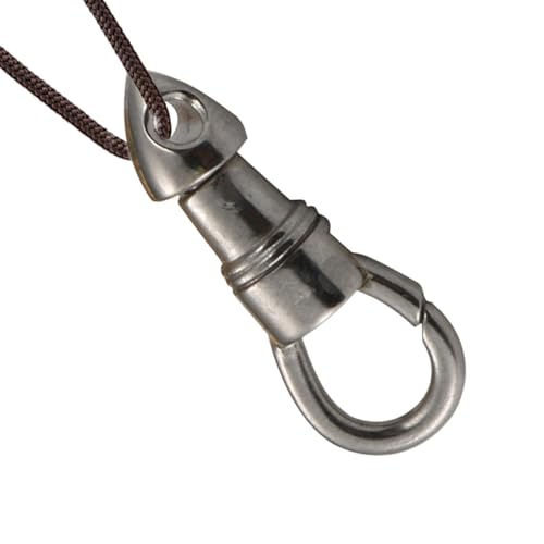 Swivel Clip - Swivel Karabinerhaken | Halskette Anhänger Verschluss | Edelstahl Rotierende Adlerhaken Schnalle | Multifunktionale Wirbel Karabinerhaken mit Schlüsselringen | Metall Adler Haken von ALWIDA