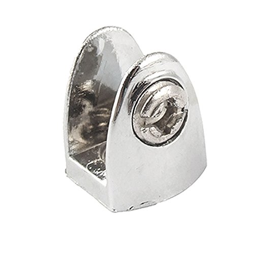 Glasregalhalterungen, Glasregalhalterung, Badezimmer-Wandhalterung, 8–10 mm dickes Glas, U-förmige Metall-Clip-Klemme von ALturN