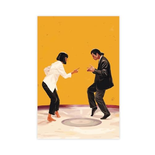 AMATWI Pulp Fiction Filmposter, Leinwandposter, Wandkunst, Dekordruck, Gemälde für Wohnzimmer, Schlafzimmer, Dekoration, ungerahmt, 40 x 60 cm, 50 Stück von AMATWI