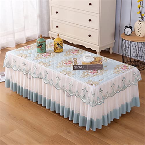 AMAXRcsy Tischdecken Tischdecke Einfach Stilvoll Rechteckig Esszimmer Kaffeetisch Tischdecke Tuch Wohnzimmer Europäischer Stil Staub (Farbe : F Größe 60x120x40cm) von AMAXRcsy