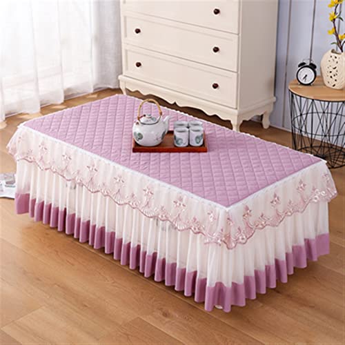 AMAXRcsy Tischdecken Tischdecke Einfach Stilvoll Rechteckig Esszimmer Kaffeetisch Tischdecke Tuch Wohnzimmer Europäischer Stil Staub (Farbe: D Größe 90x160x40cm) (b von AMAXRcsy