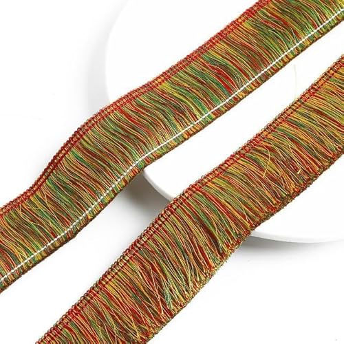 Seidenband zum Basteln, 1 m, dicke Quastenborte, 3 cm, Polyester, für Vorhänge, Kissen, Ohrringe, Taschen, Dekoration, Spitzenfransen, Netzbesatz, Stoff zum Nähen (Farbe: 24) (11, Einheitsgröße) von AMAXRcsy