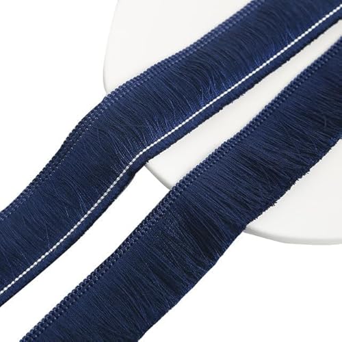 Seidenband zum Basteln, 1 m, dicke Quastenborte, 3 cm, Polyester, für Vorhänge, Kissen, Ohrringe, Taschen, Dekoration, Spitzenfransen, Netzbesatz, Stoff zum Nähen (Farbe: 24) (18, Einheitsgröße) von AMAXRcsy