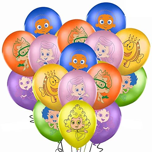 14-teiliges Guppies-Latex-Ballon-Set, Latex-Luftballons, Party-Dekorationsset von AMAZOC