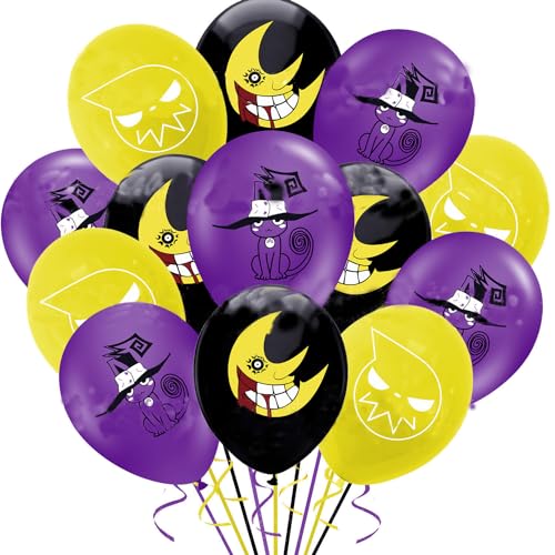 18 Stück Seelenfresser Anime Latex-Luftballons Themenparty Dekoration Ballons Geburtstagsdekorationen Anime Partyzubehör Banner Luftballons Dekor von AMAZOC