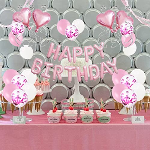 49pcs Happy Birthday Ballett Girl Ballon-Kit Latexfolienballons mit Banner von AMAZOC