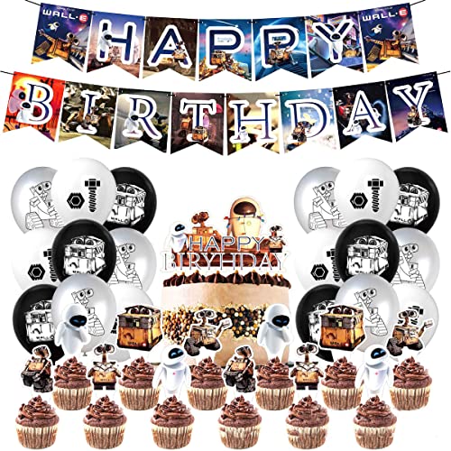 Walles Happy Birthday Ballon Set Latex Ballons Party Dekoration Kit von AMAZOC