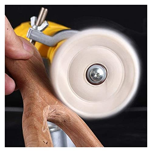 Edelstein-Polierset Buffing-Räder for Tischmühle Metall Glas Holzprodukte Polieren Weiß & Gelb Schmuck rotierende Werkzeuge für Edelsteine, Körnungen und Heimwerkerwerkzeuge(3 inch White) von AMAZWI