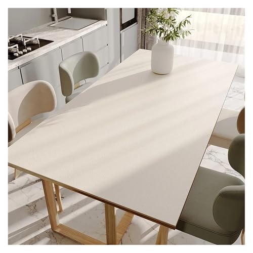 AMEEDA Kunstleder Tischdecke Esstischmatten, PVC, wasserdicht, ölbeständig, wärmeisolierend, weiche Matte, einfarbig, for Schreibtisch, TV-Schrank, Couchtischmatten(YO1223-ZD,100x200cm) von AMEEDA